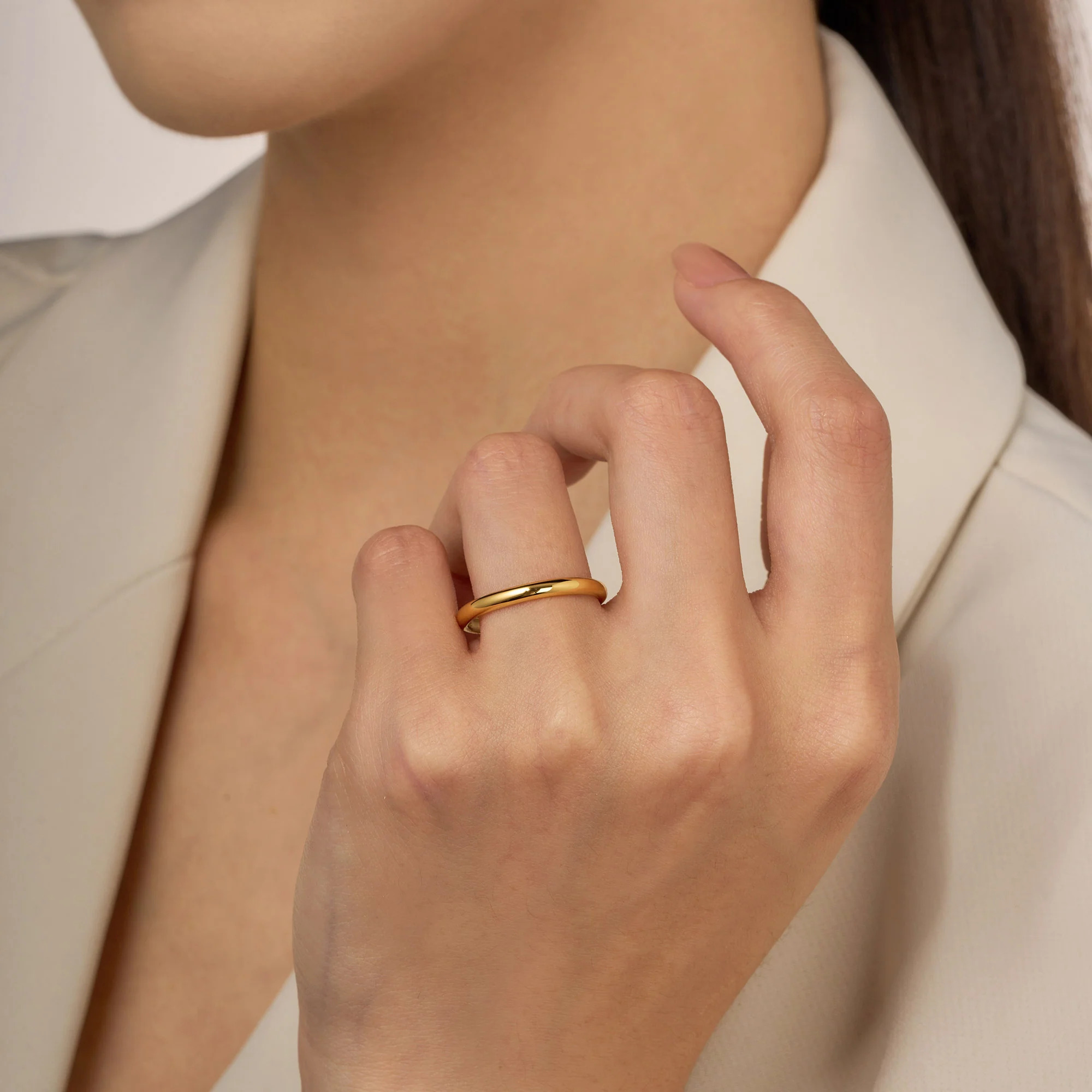 3 mm Stackable Ring Band - Image 11