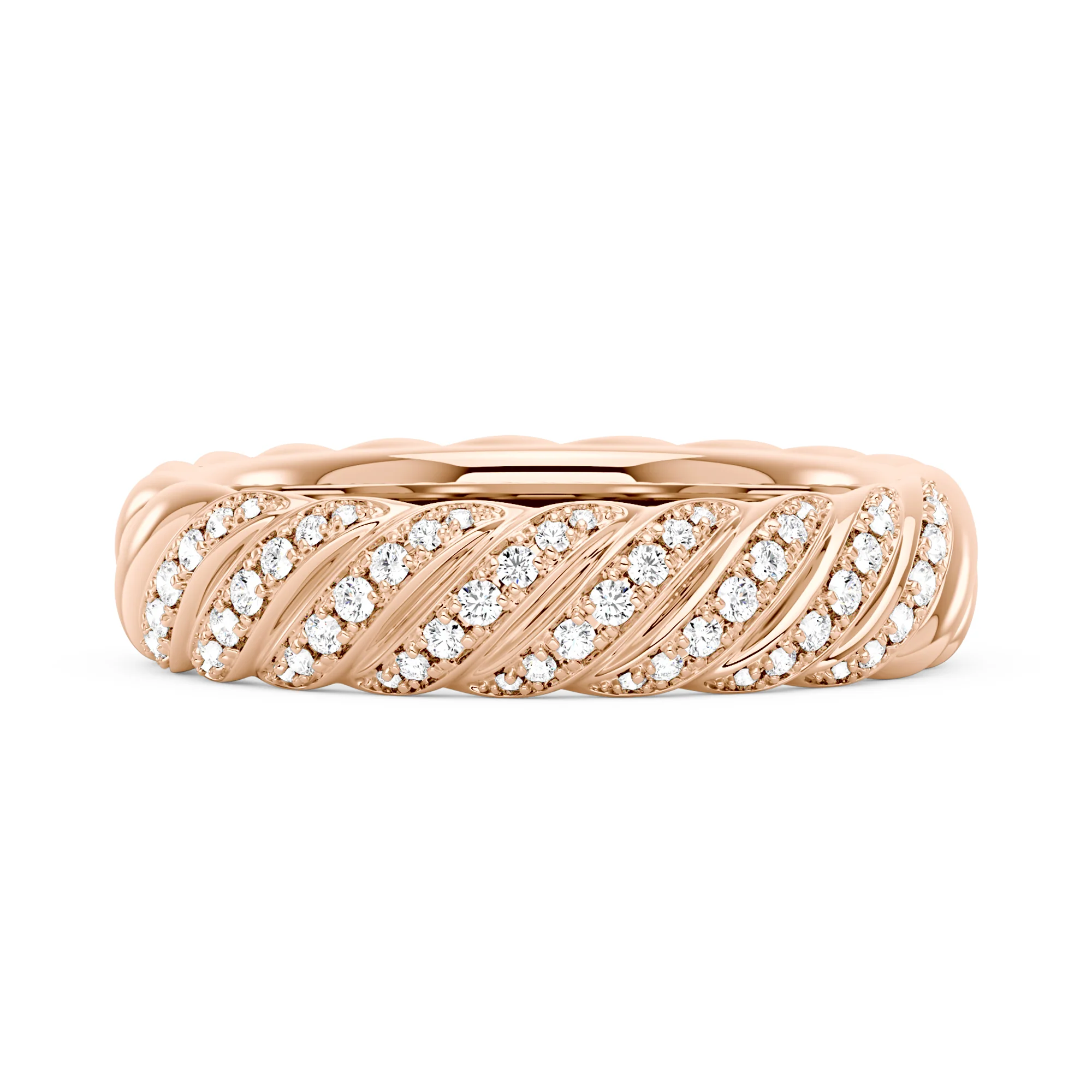 Art Deco Scattered Moissanite Eternity Ring - Image 7