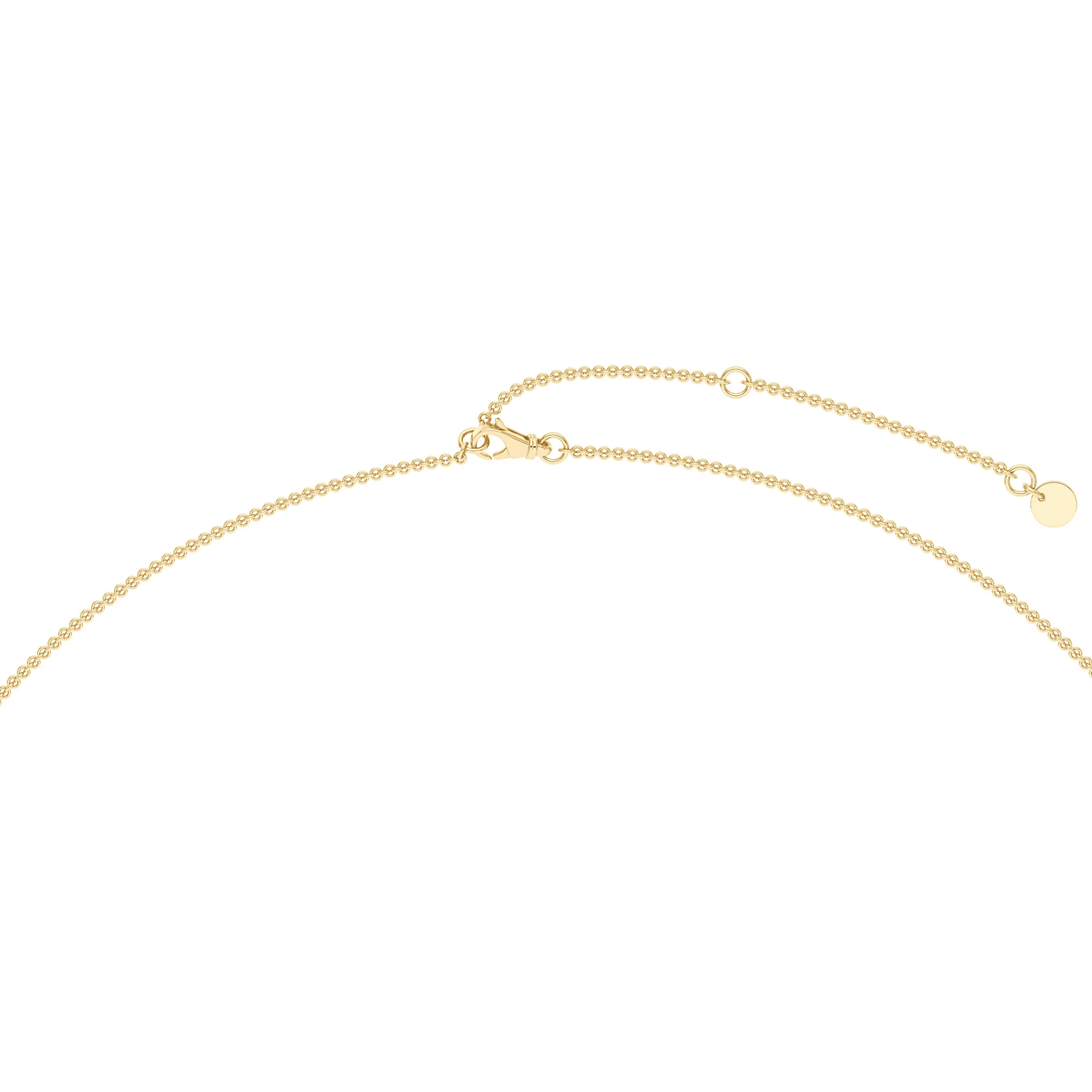 Brilliant 0.1 Carat Natural Diamond Necklace in 14K Gold - Image 3