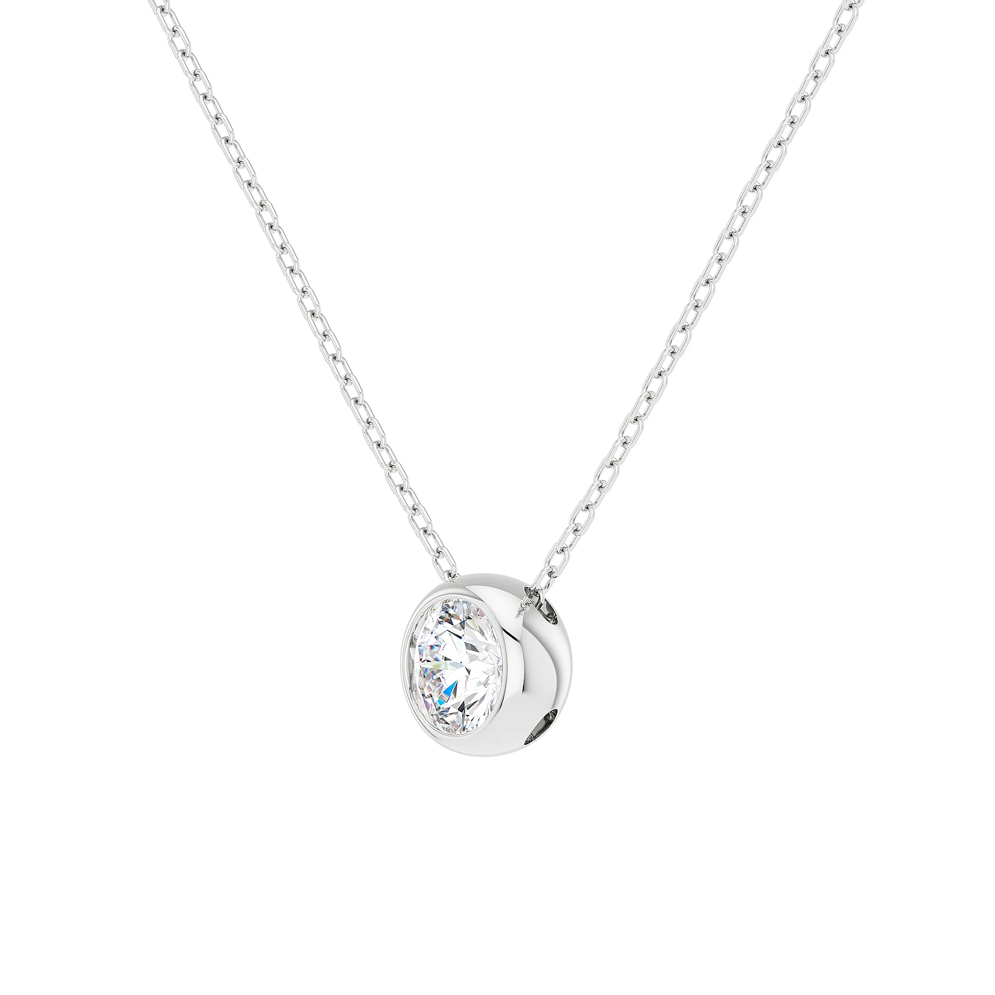 Brilliant 1 Carat Lab-grown Diamond Necklace - Image 4