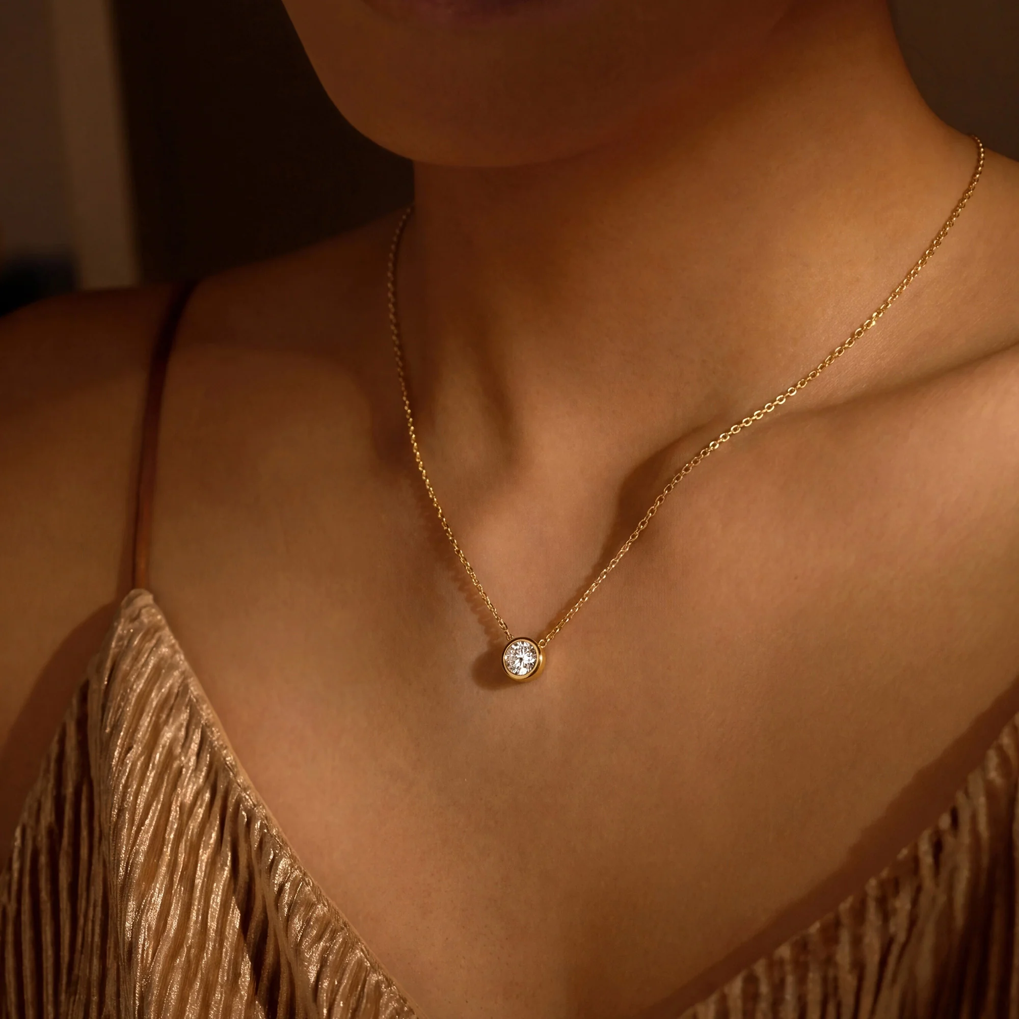 Brilliant 1 Carat Lab-grown Diamond Necklace - Image 9