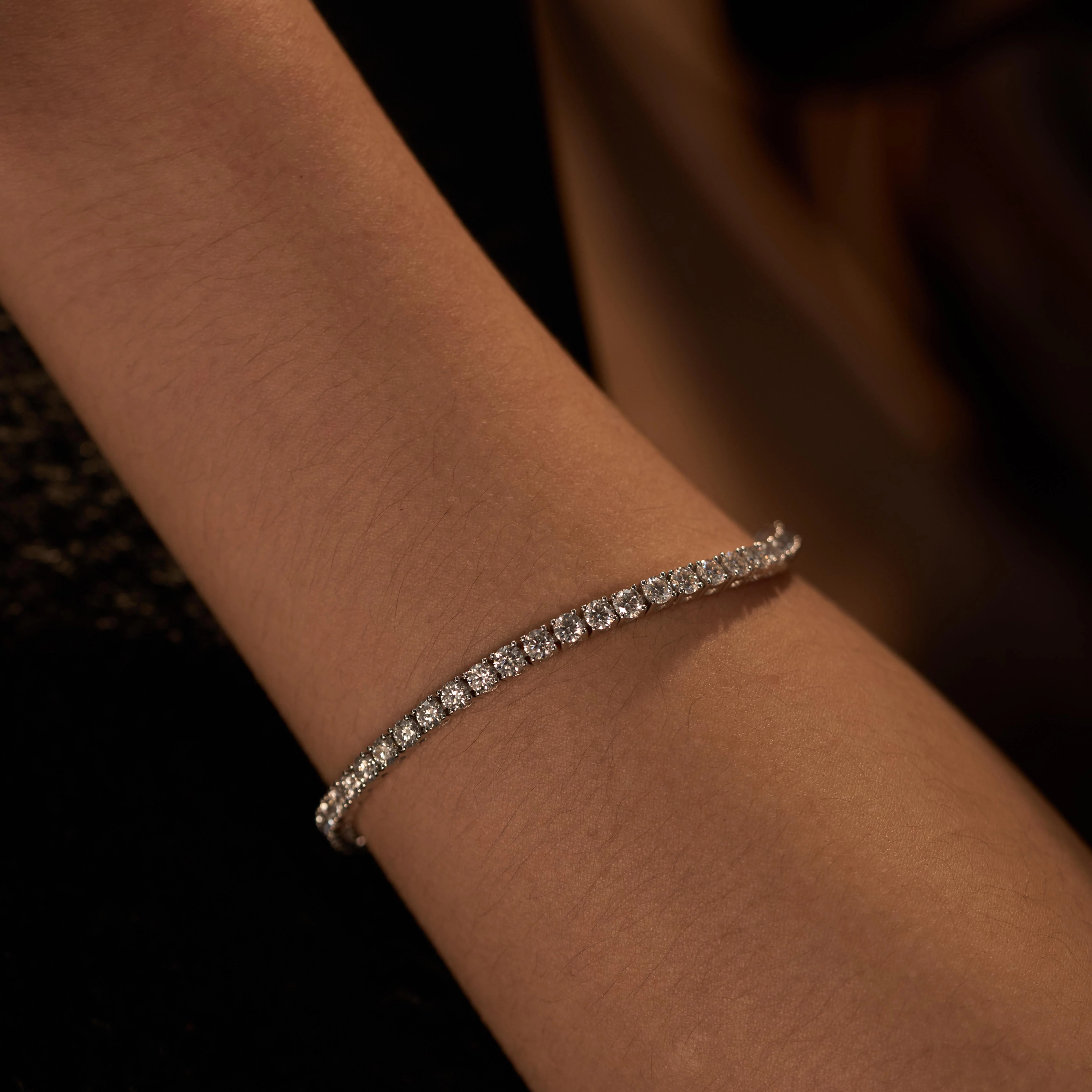 7.2 Carat Classic Round Moissanite Tennis Bracelet - Image 10