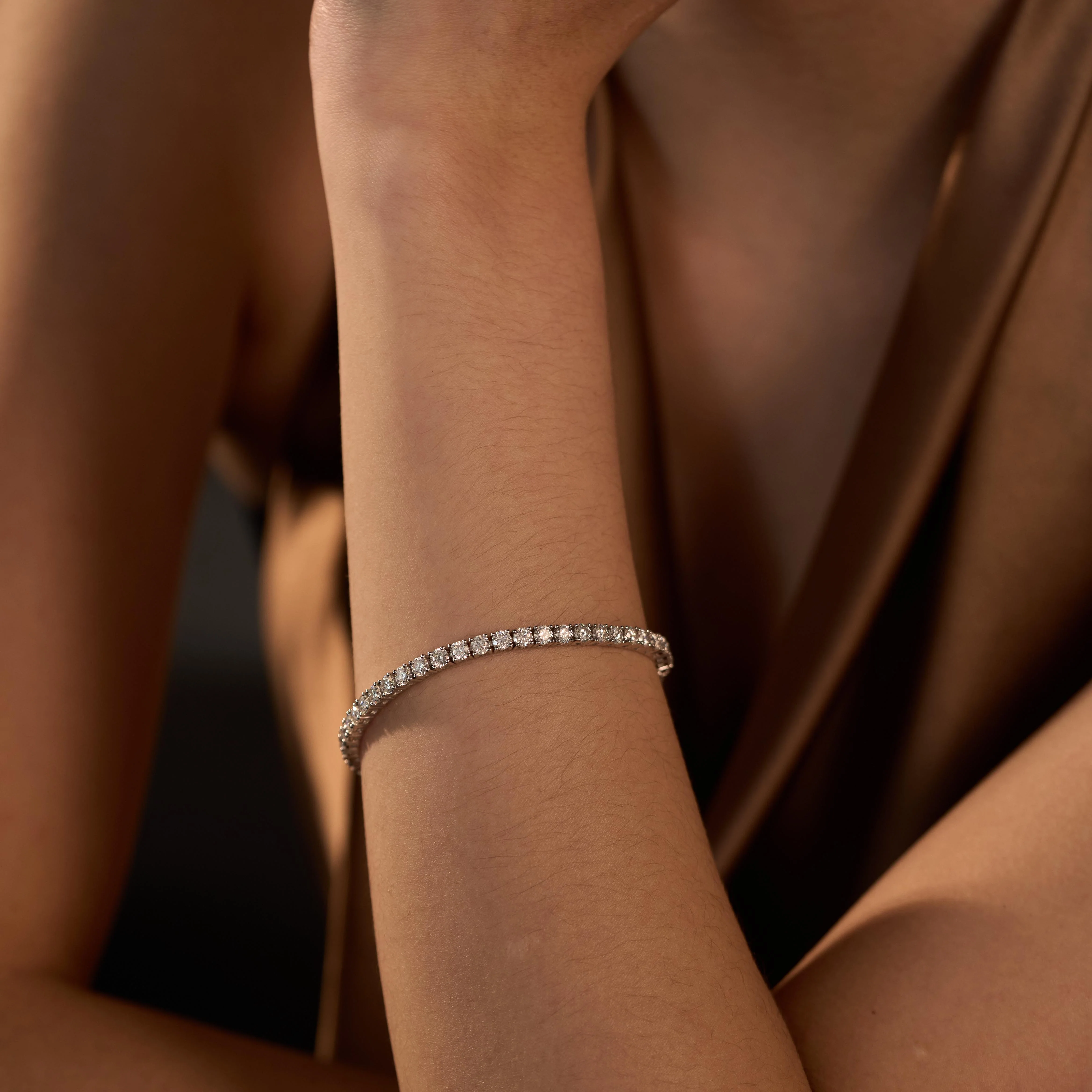 7.2 Carat Classic Round Moissanite Tennis Bracelet - Image 7
