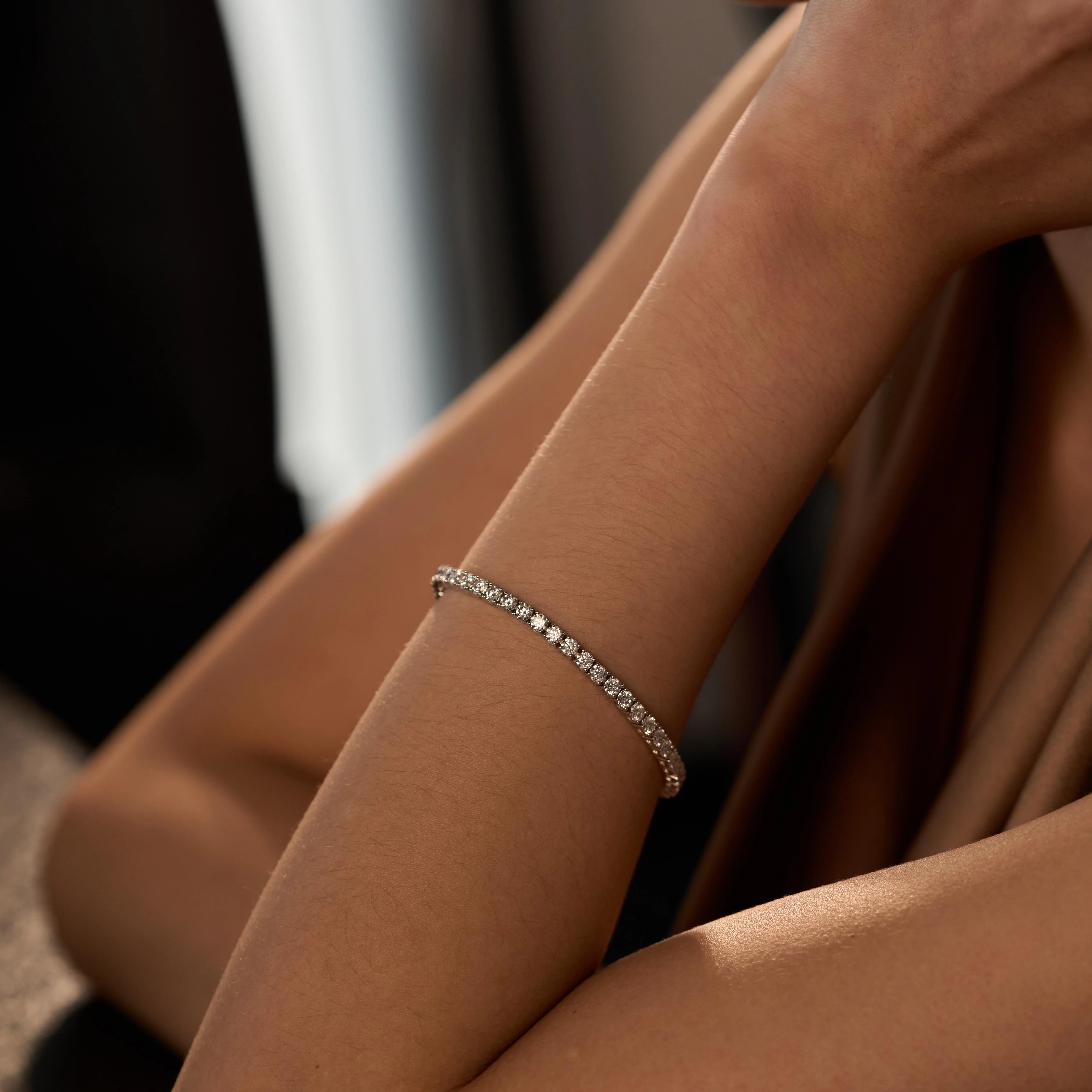 7.2 Carat Classic Round Moissanite Tennis Bracelet - Image 8