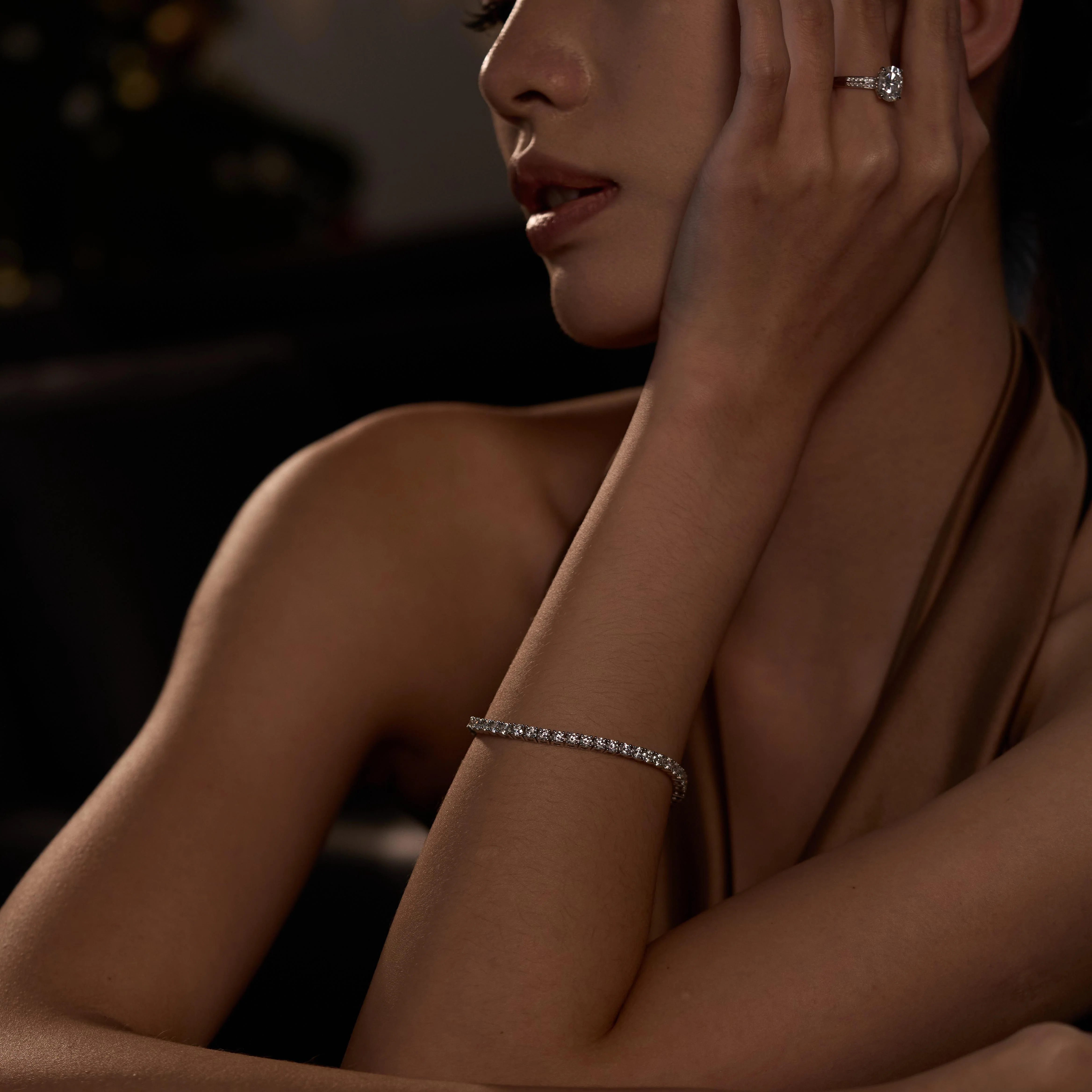 7.2 Carat Classic Round Moissanite Tennis Bracelet - Image 9