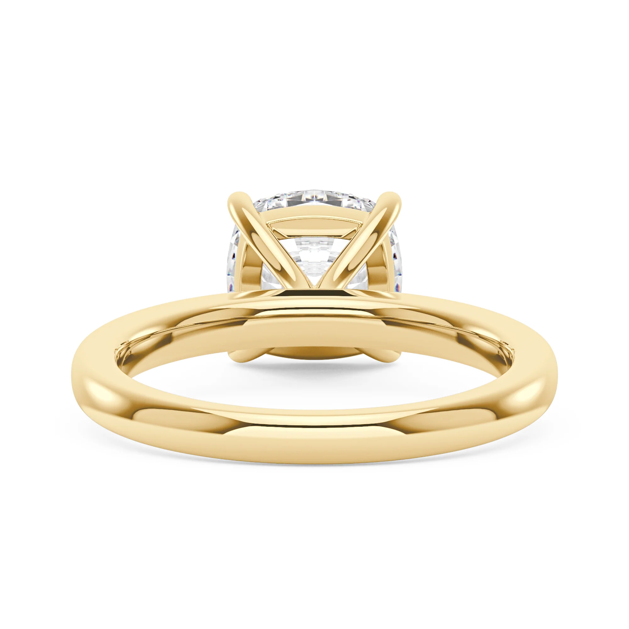 Cushion-Cut Moissanite Solitaire Engagement Ring - Image 6