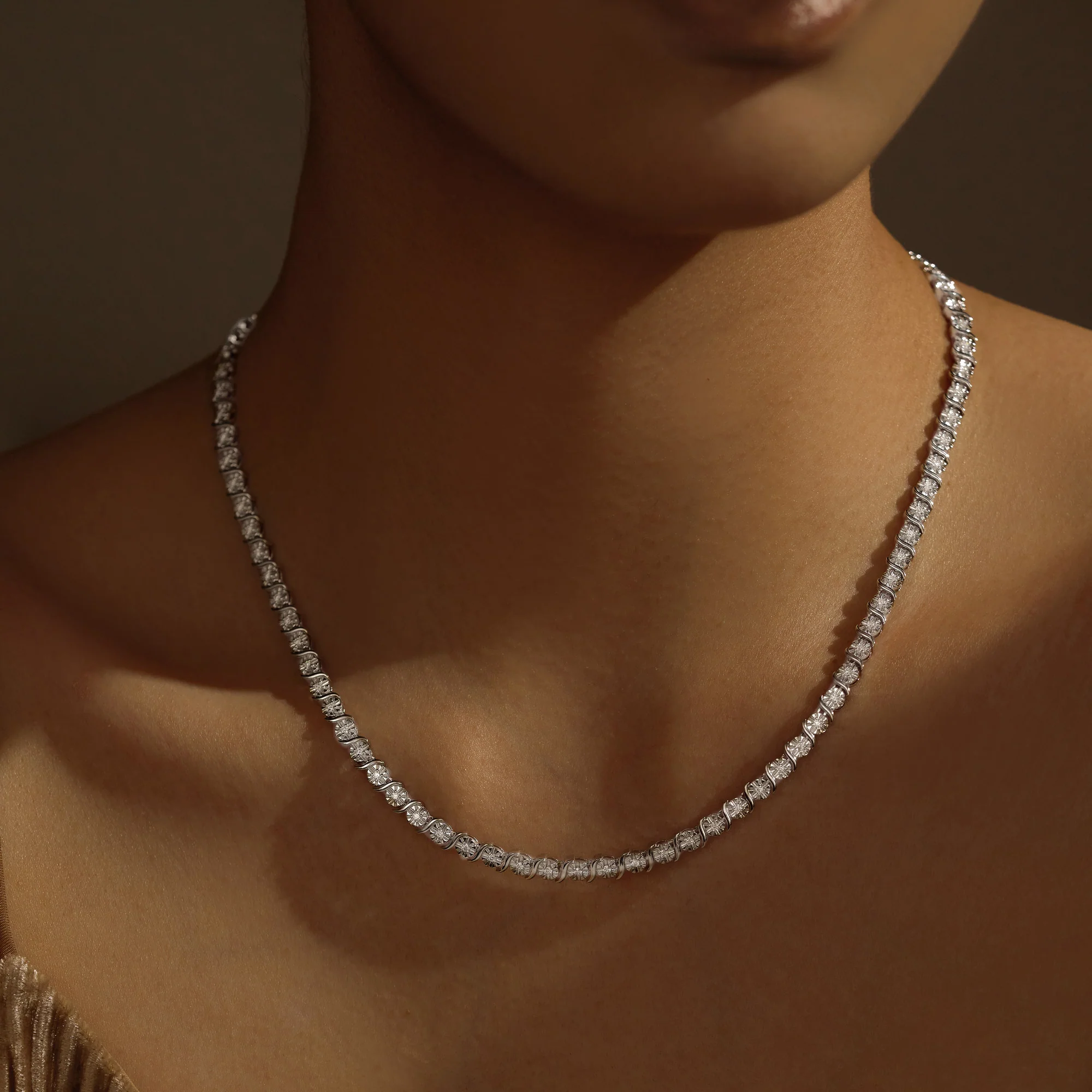 Elegant Tennis Necklace with Moissanites - Image 13