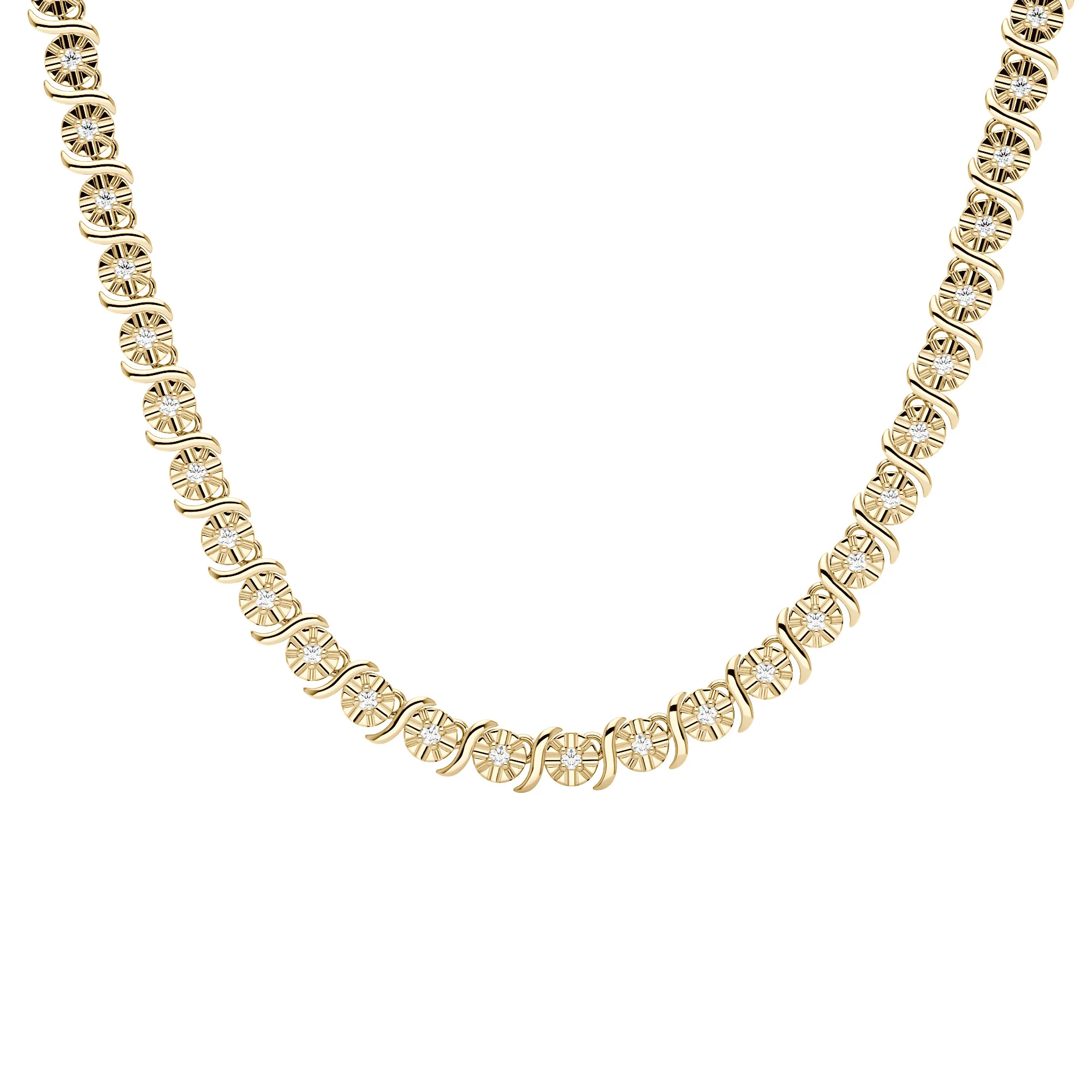 Elegant Tennis Necklace with Moissanites - Image 4