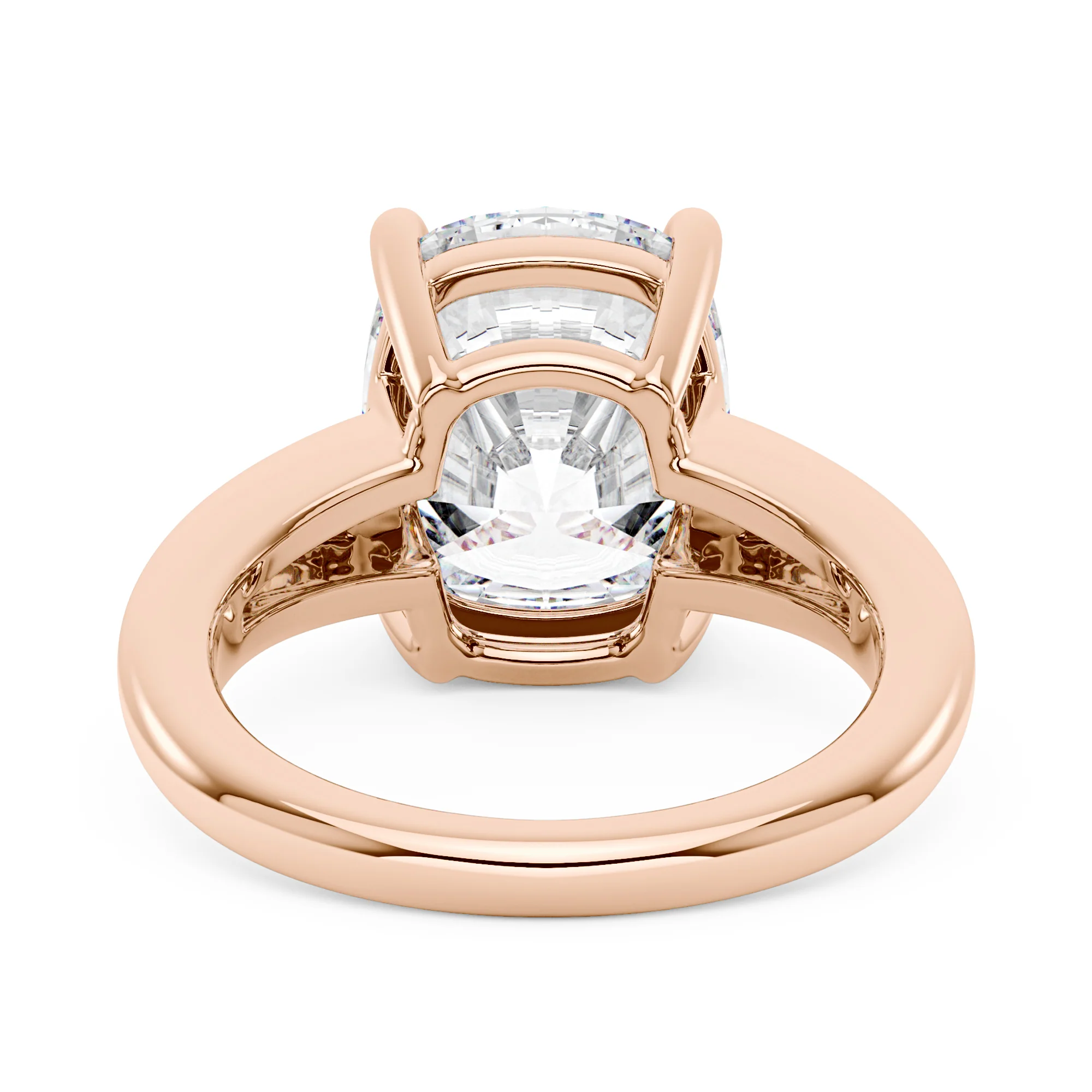 Elongated Cushion Cut Moissanite Solitaire Engagement Ring - Image 9