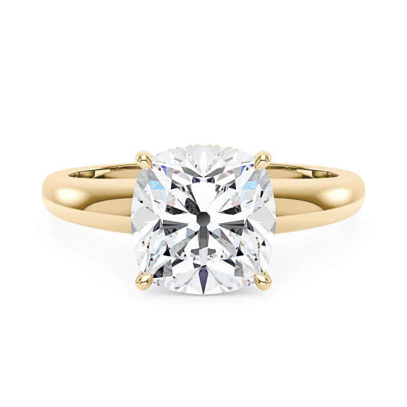 Elongated Cushion Moissanite Engagement Ring - Image 4