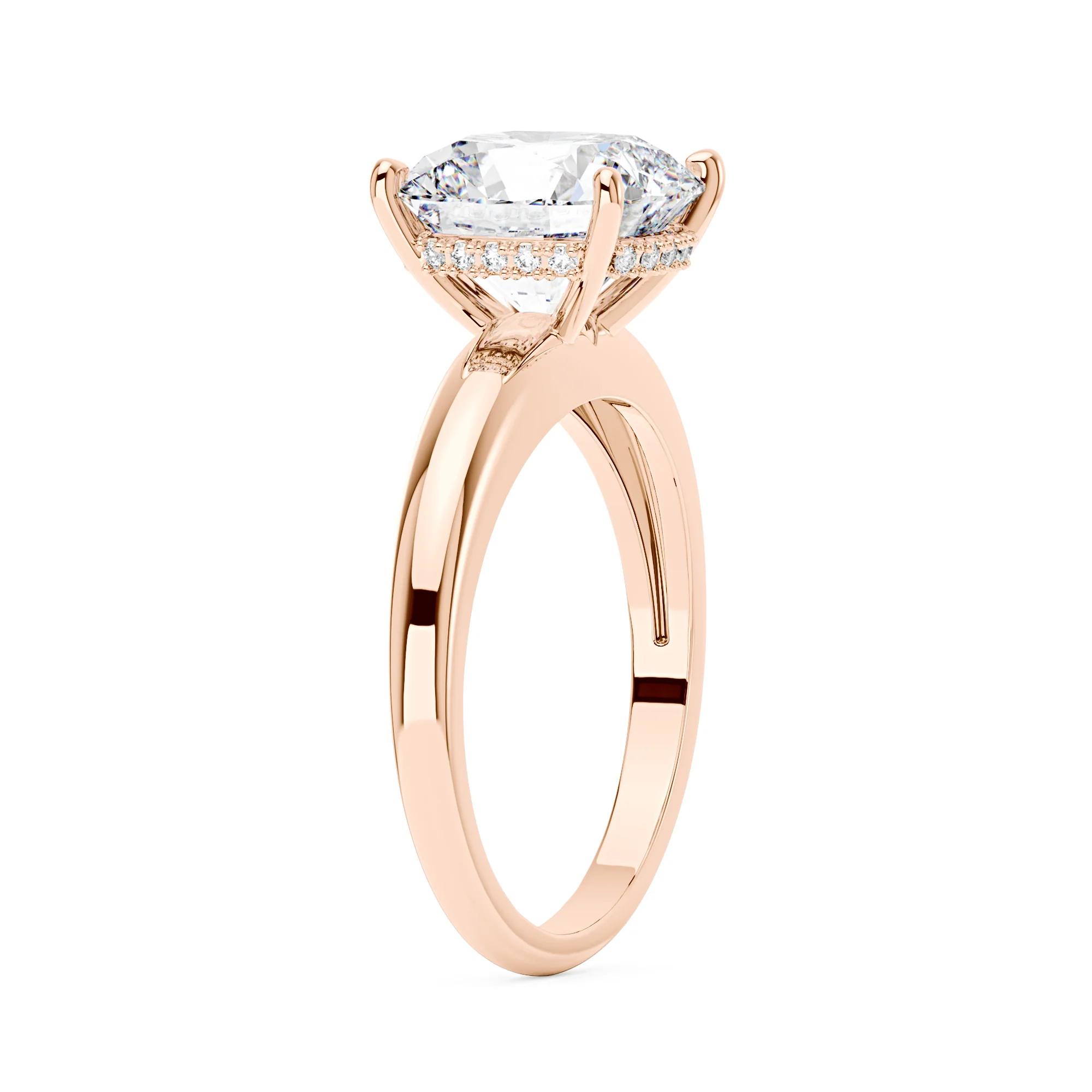 Elongated Cushion Moissanite Engagement Ring - Image 8