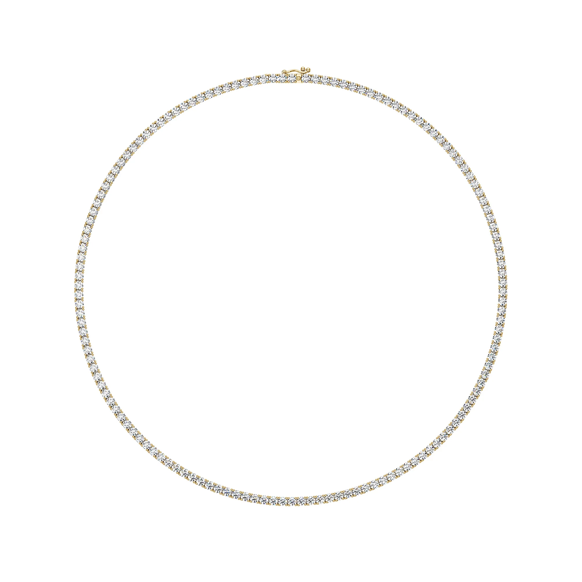 Luxe Moissanite Tennis Necklace in 14K Gold - Image 5