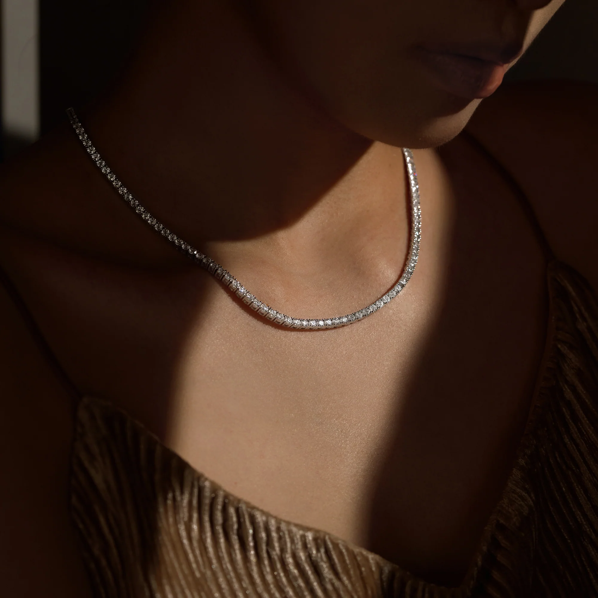 Luxe Moissanite Tennis Necklace - Image 4