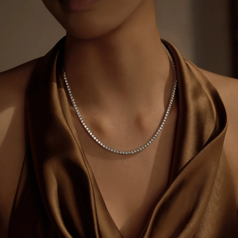 Luxe Moissanite Tennis Necklace - Image 5