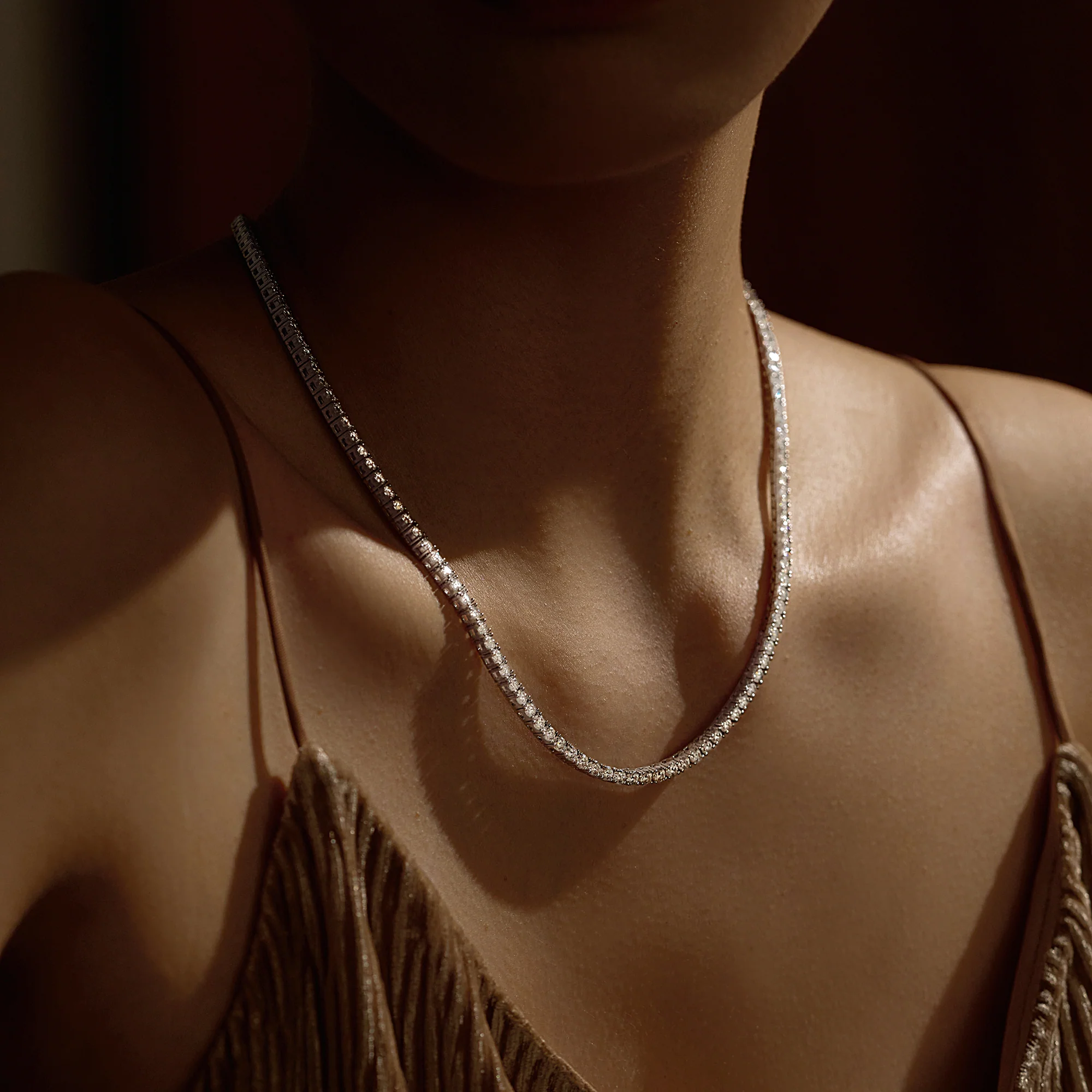 Luxe Moissanite Tennis Necklace - Image 6
