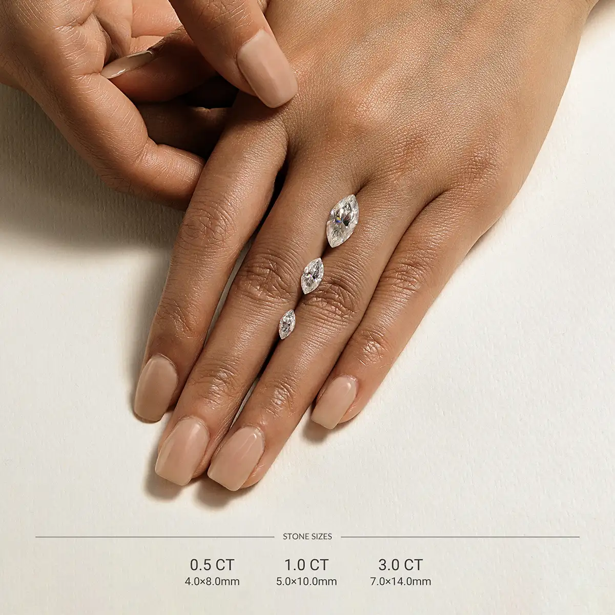 Marquise Moissanite East West Solitaire Ring - Image 13