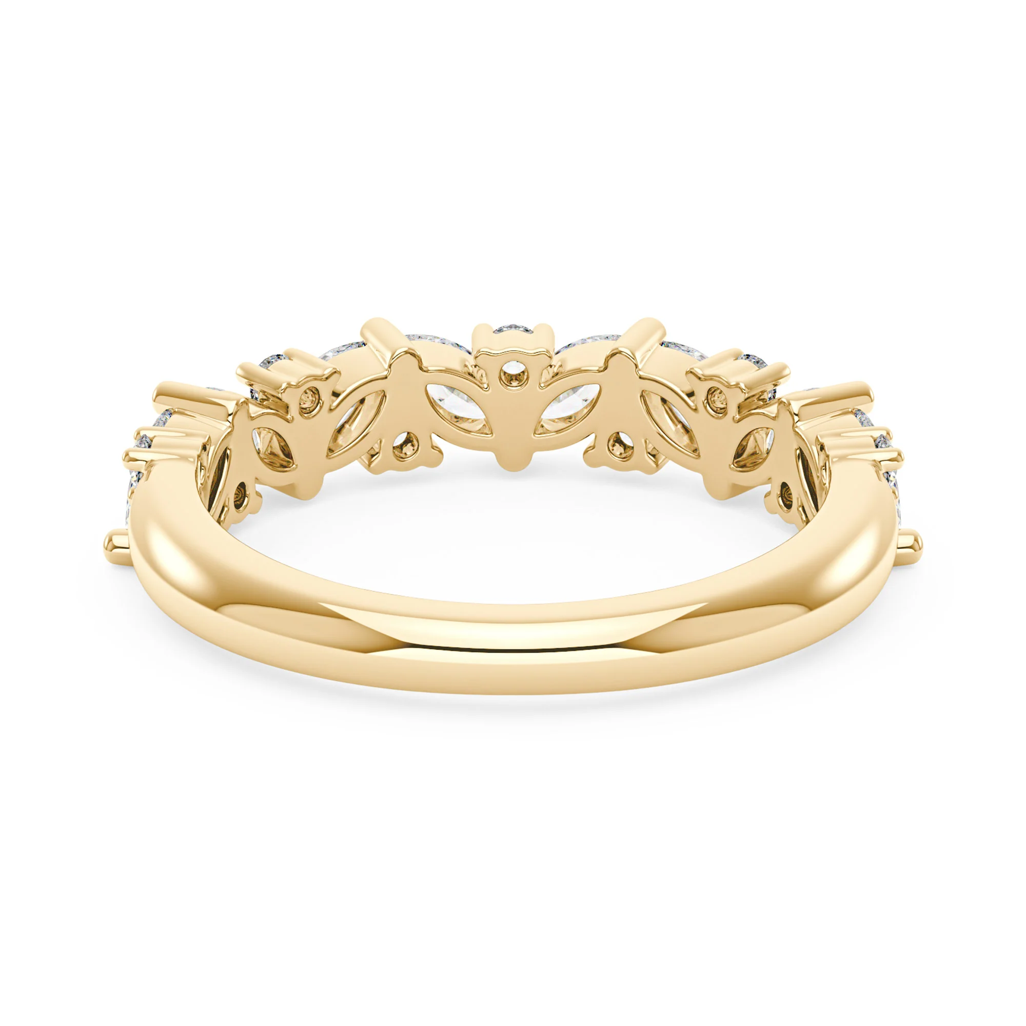 Marquise & Round Half Eternity Band Ring - Image 3