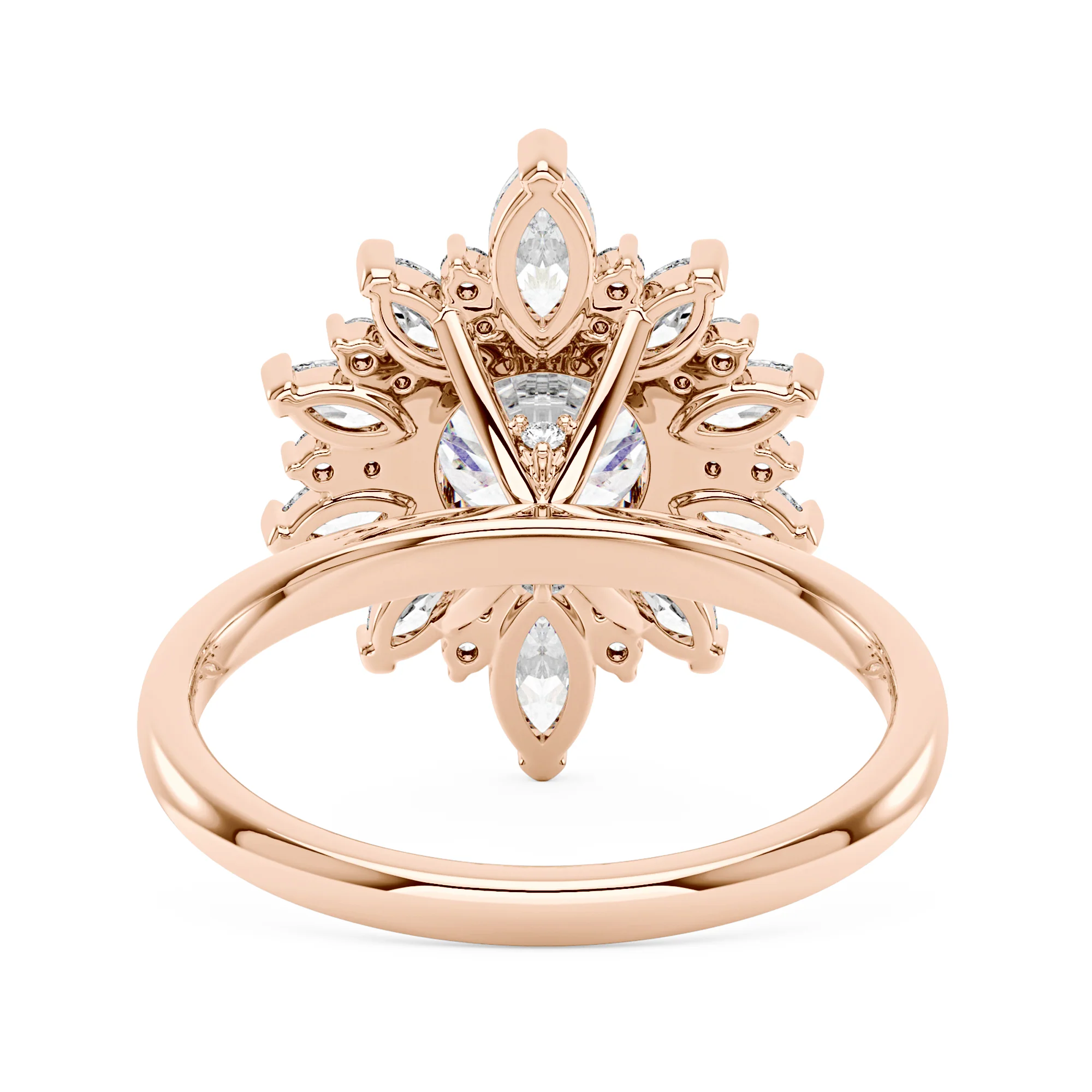 Nature Inspired Floral Moissanite Ring - Image 9