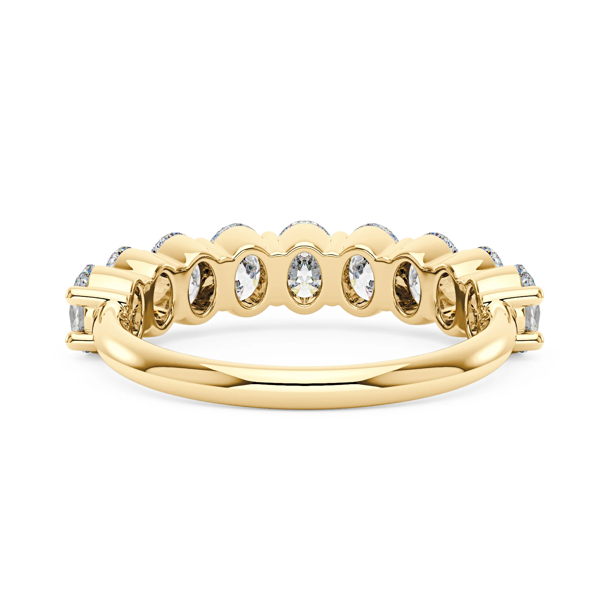 Art Deco Oval Cut Half Eternity Ring - Image 6