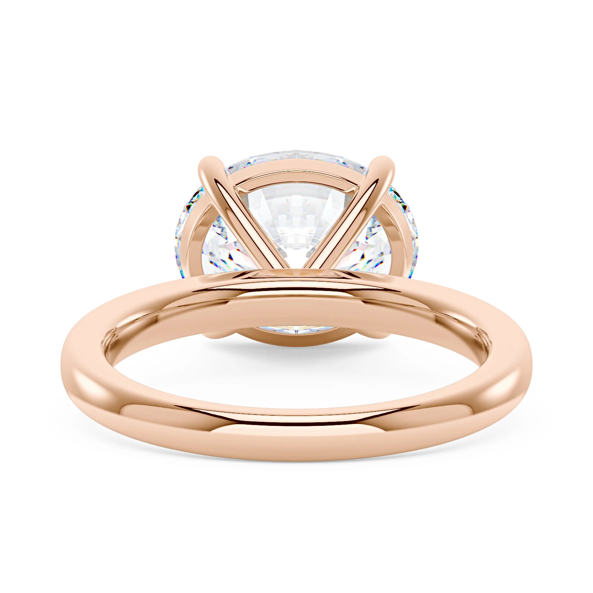 Oval Moissanite Solitaire Engagement Ring - Image 9