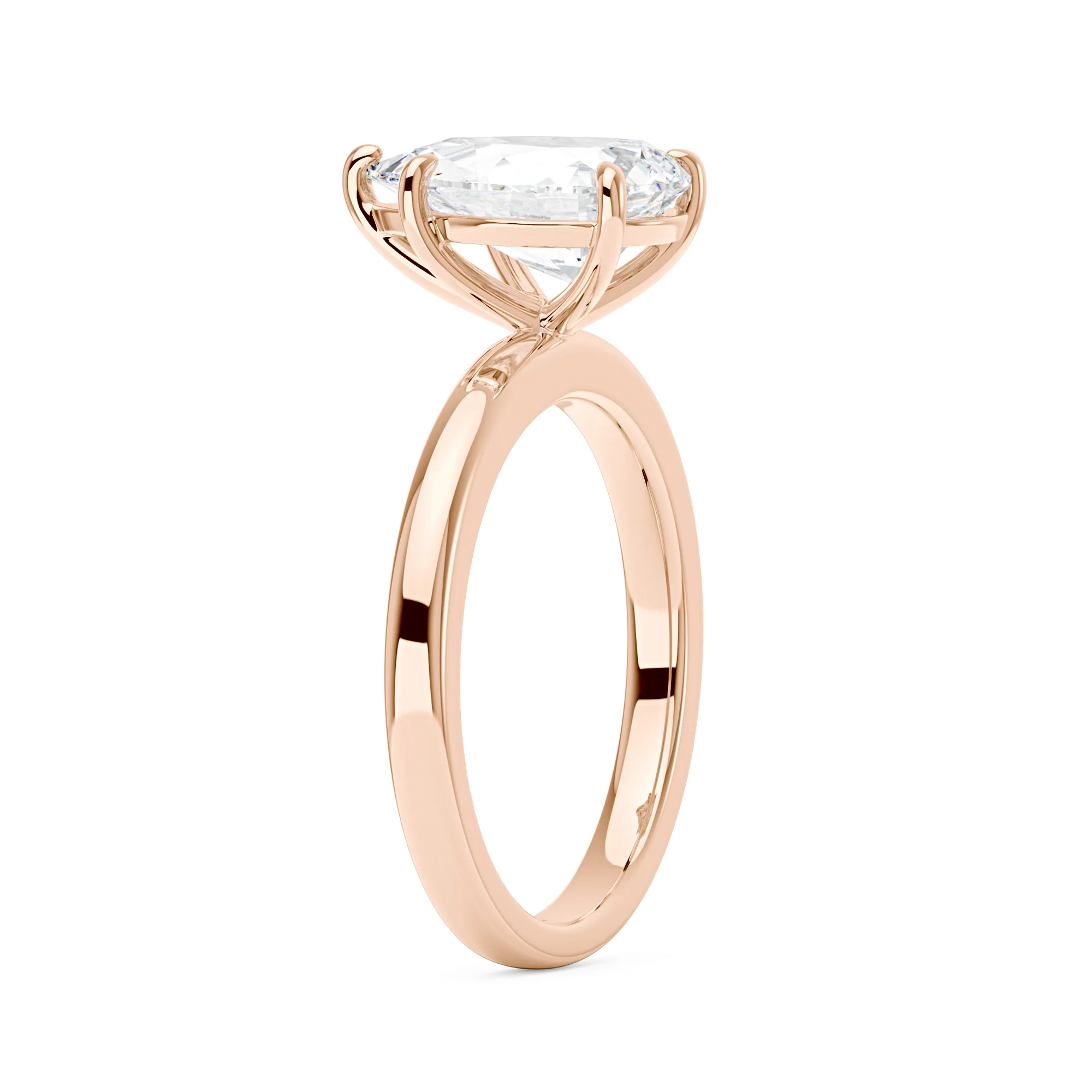Pear-Shaped Moissanite Solitaire Engagement Ring - Image 8