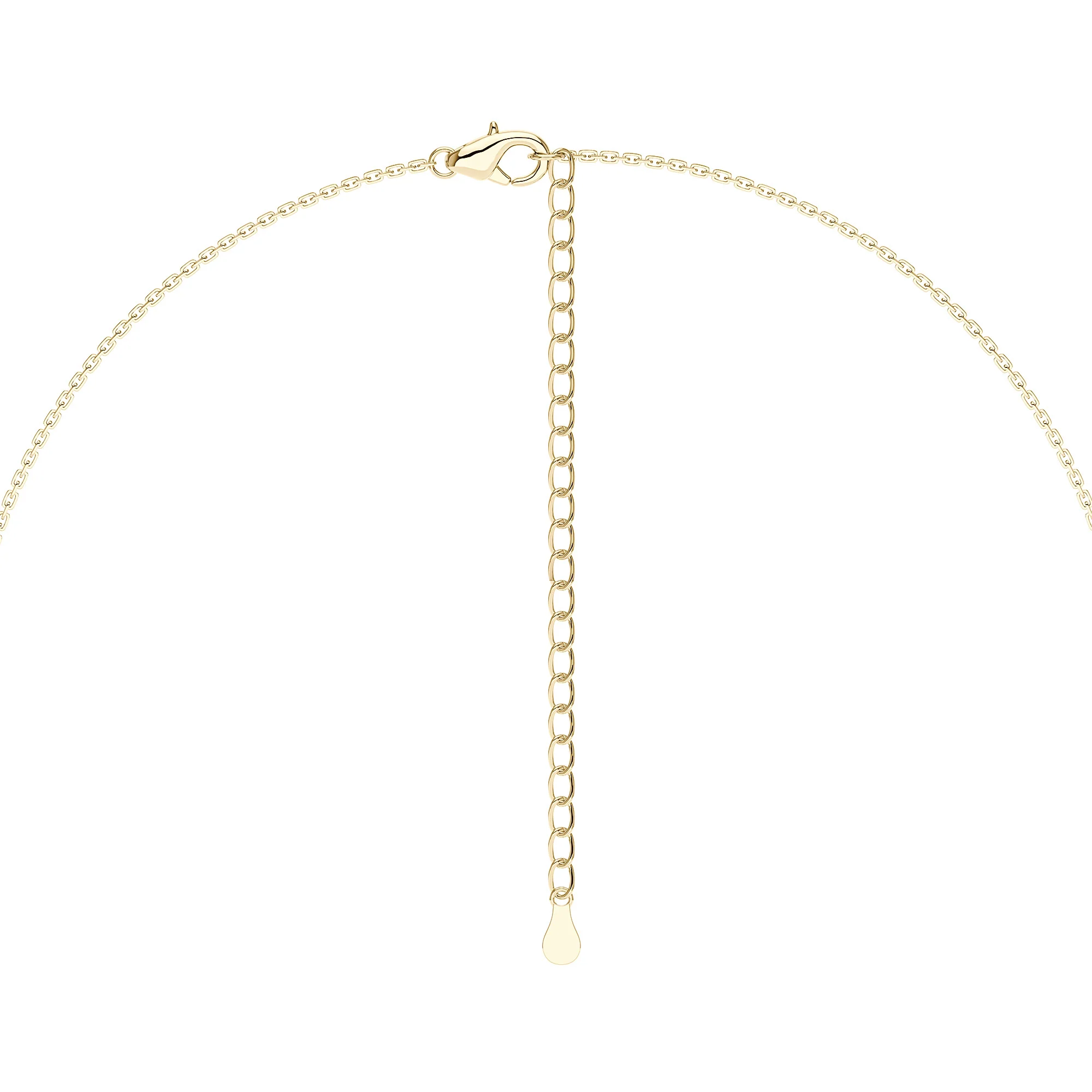 Round Moissanite Bezel Set Pendant Necklace - Image 6