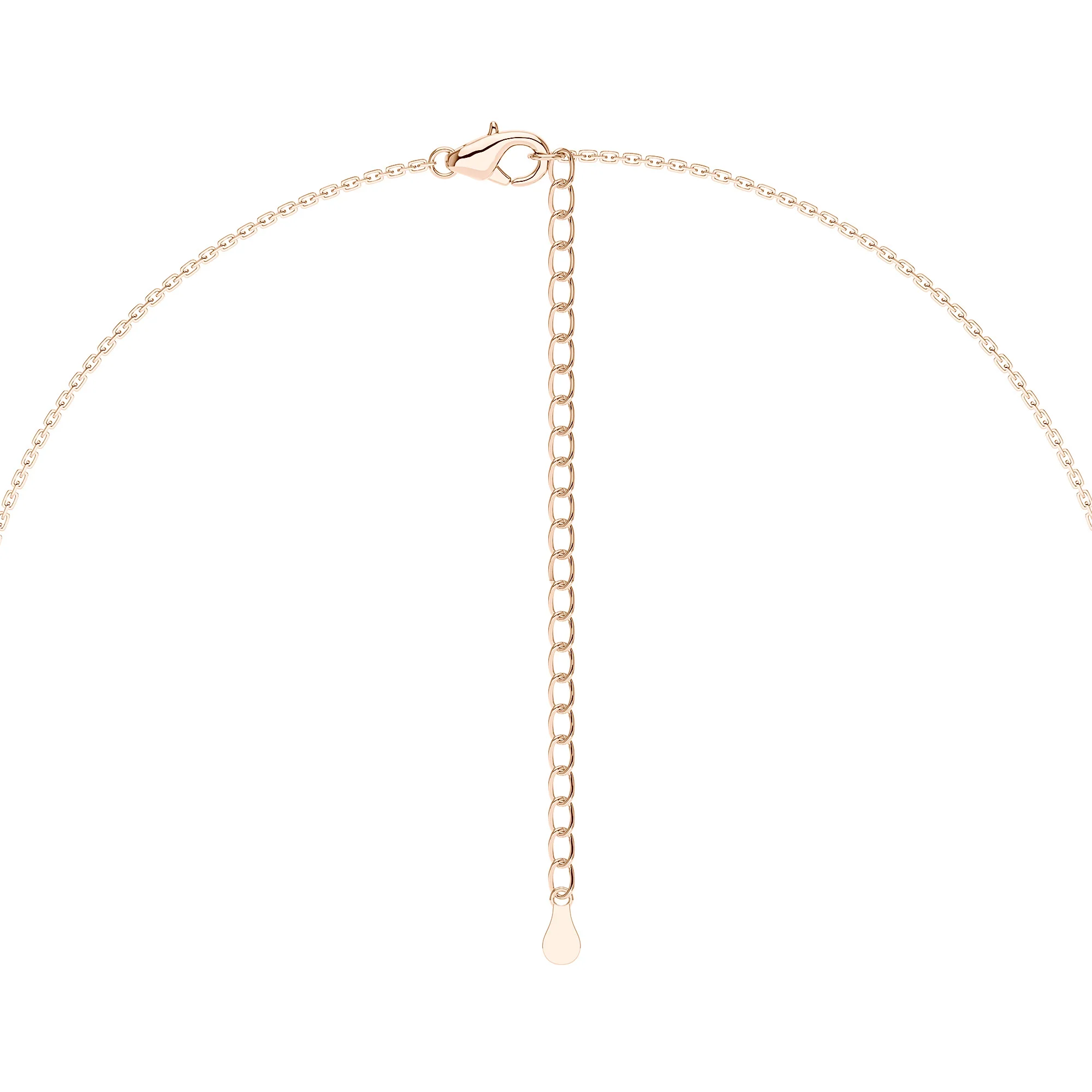 Round Moissanite Bezel Set Pendant Necklace - Image 9