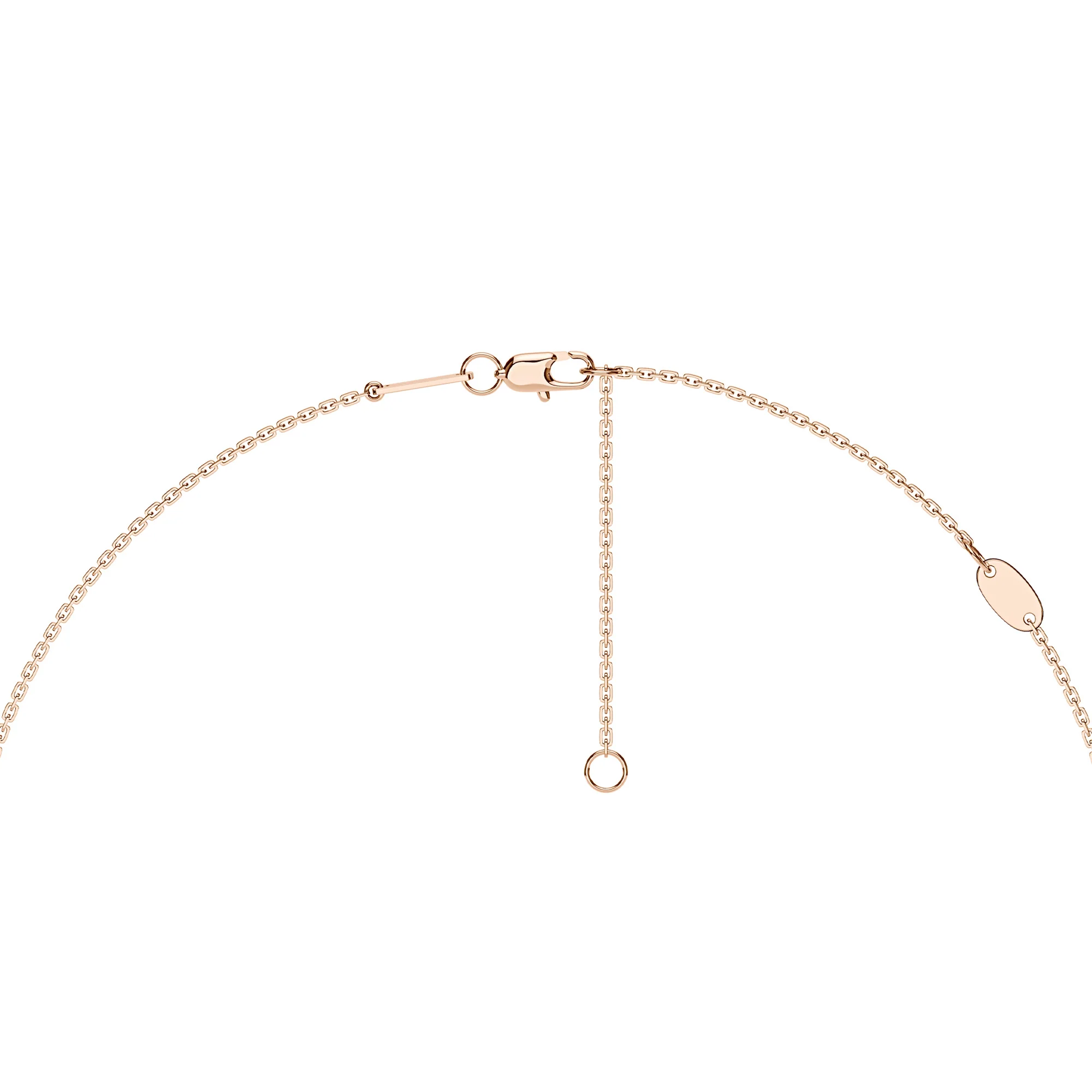 Round Moissanite Floral Halo Pendant Necklace - Image 9