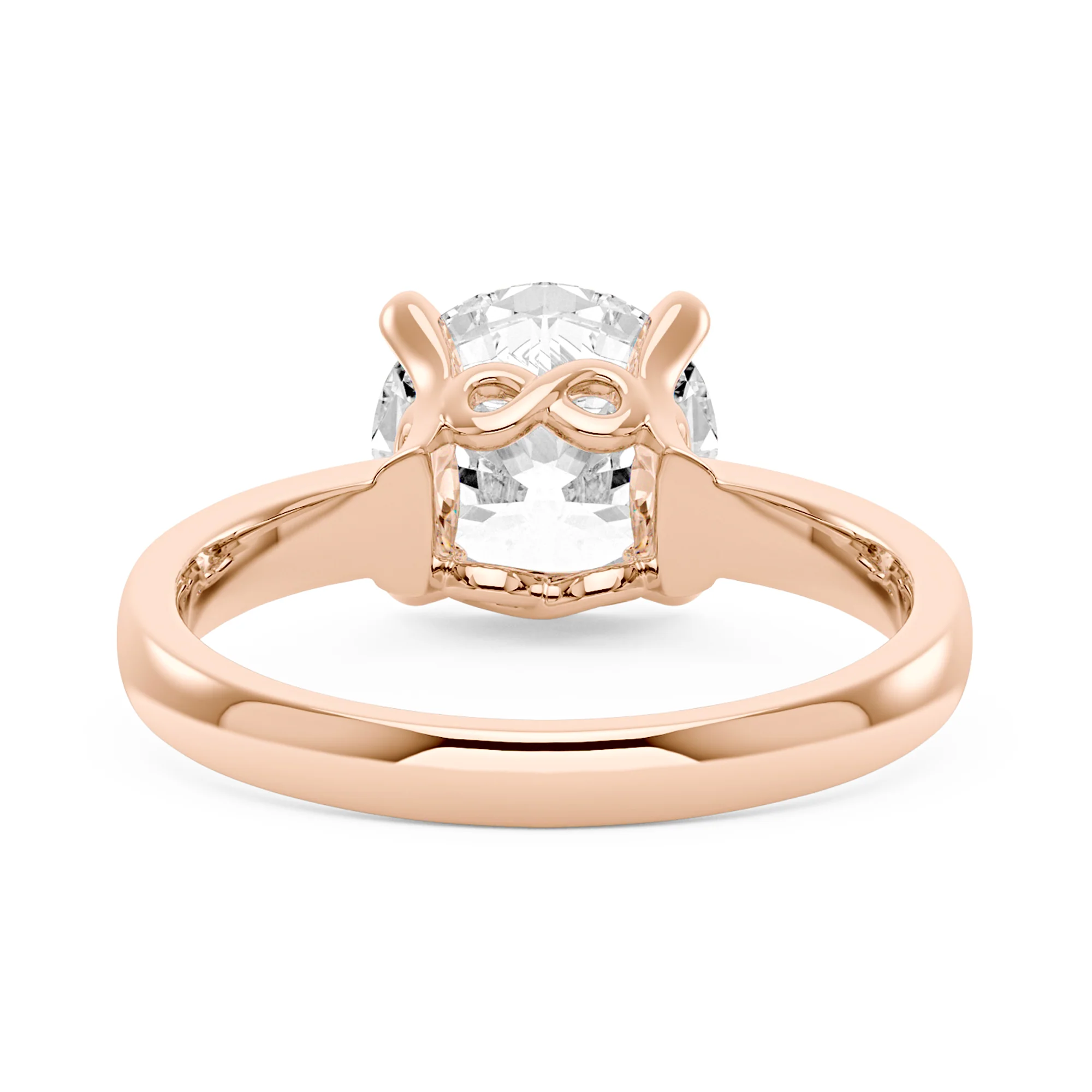 Round Moissanite Solitaire Ring - Image 9