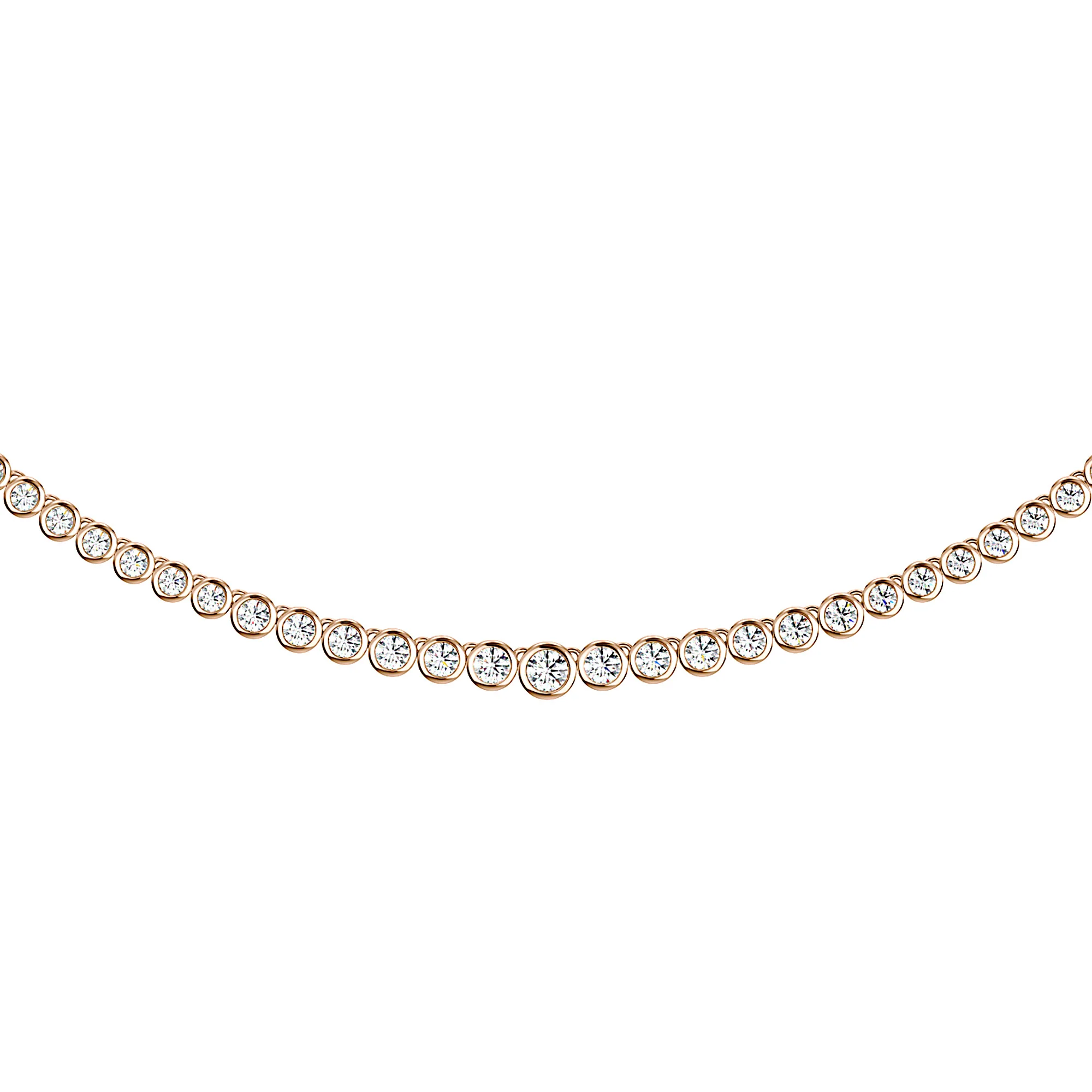 Stunning Moissanite Tennis Necklace with Classic Clasp - Image 11
