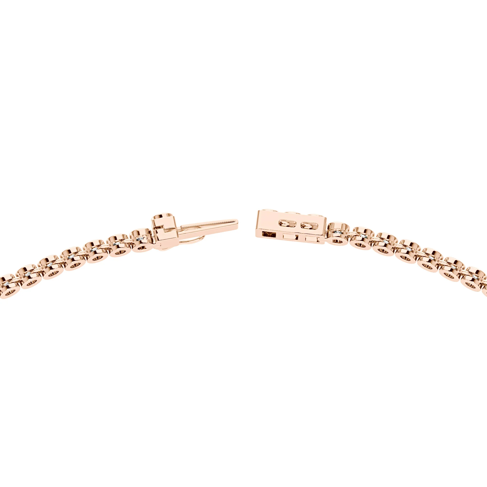 Stunning Moissanite Tennis Necklace with Classic Clasp - Image 12